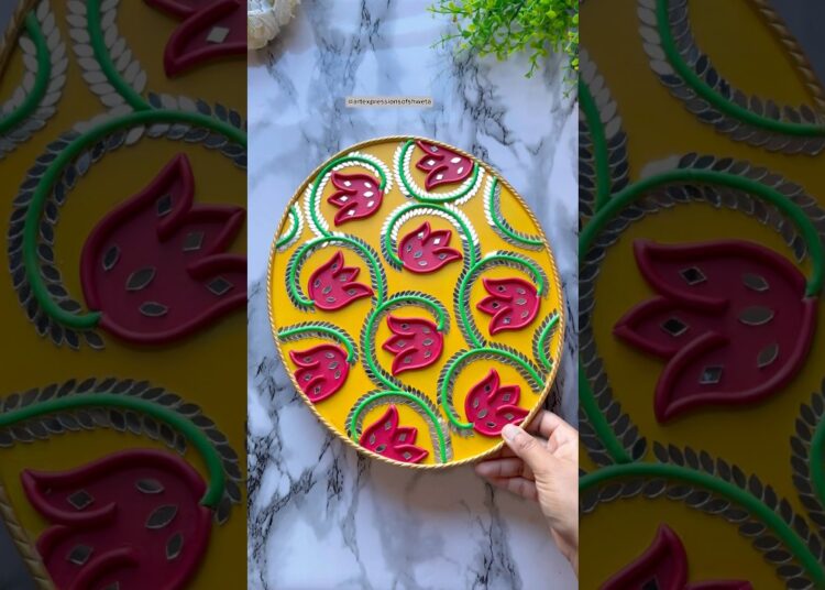 Lippan Art ❤️😍 | Handmade Wall Decor #shorts #art #diy #trending