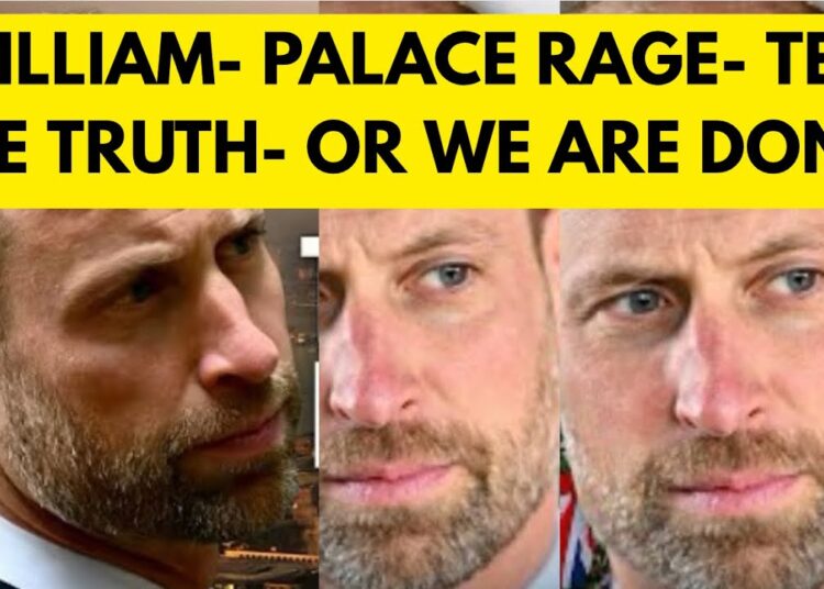TELL THE TRUTH – WILLIAM HAS HAD ENOUGH PALACE EXPLOSION #royal #news #scandalousrelationships