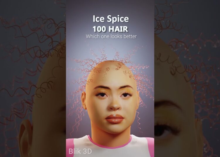 Ice Spice with Hair #icespice #nydrill #hairstyle #hair #music