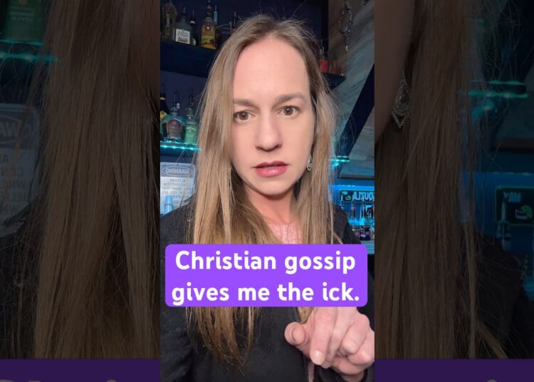 Christian gossip is next level and it gives me the ick. Don’t disguise it as “pray for so and so”