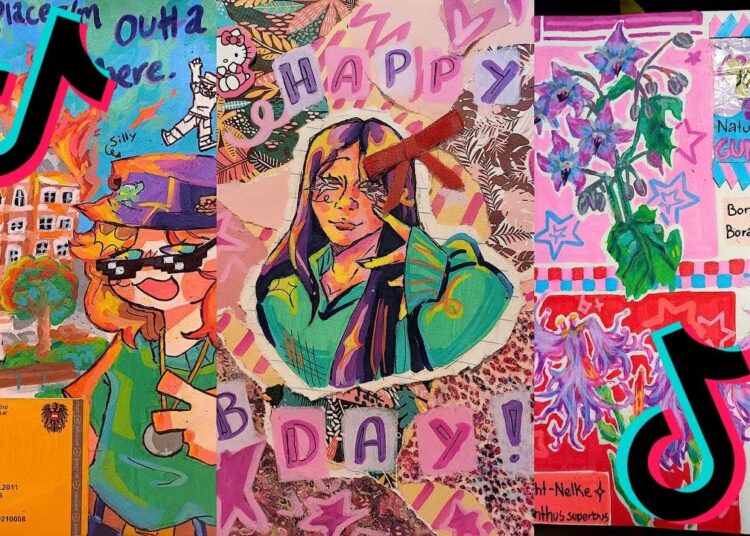 ART SKETCHBOOK 📖 TIKTOK compilation [NO OUTROS] | Read desc #188
