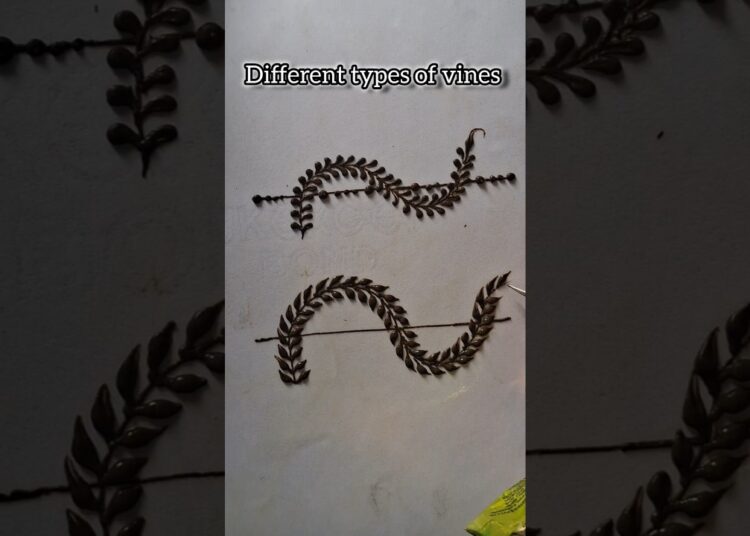 Different types of vines 🌿 #art #mehndi #ytshorts #viral #artist #trending #henna