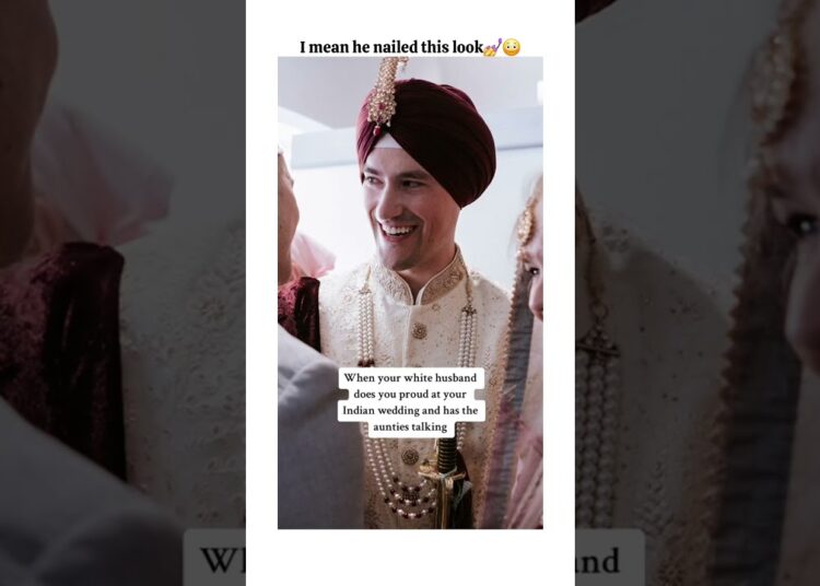 so ofc aunties would gossip😭 #indian #white #couples #wedding #shorts #fypシ゚viral
