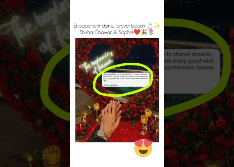 🎉🎉#ShikharDhawan#Sophie#ShikharDhawanEngagement#Engaged#JustEngaged#youtubeshorts#celebrity#love