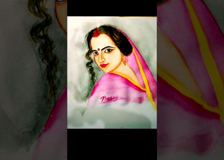 Watercolor Demonstration By Indian Artist #reels  #shorts #shortsfeed #art #cinematic #youtubeshorts