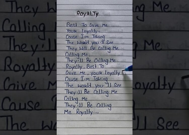 Royalty Song Lyrics | Egzod & Maestro Chives | Lyrics Creator. #shorts