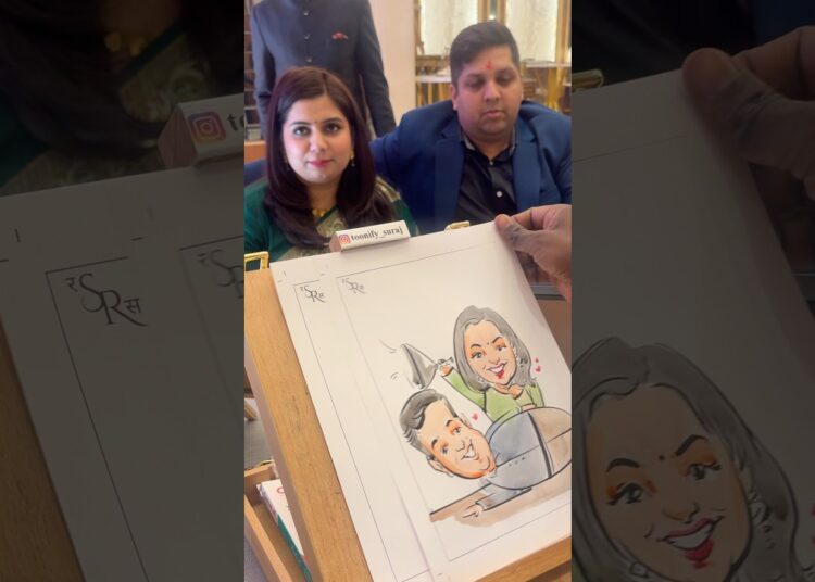 Live Caricature Artist at Events | Turning Smiles into Memories 🎨😄