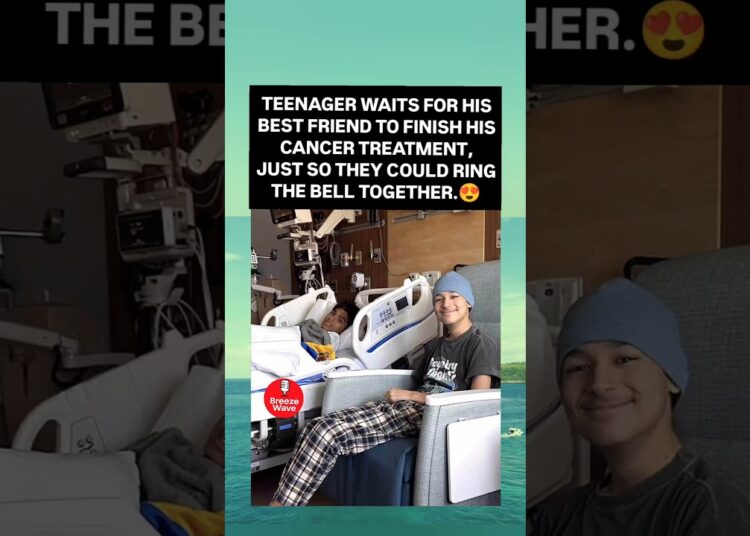 TEENAGER WAITS FOR HIS BEST FRIEND TO FINISH HIS CANCER TREATMENT #celebrity #shorts #friends