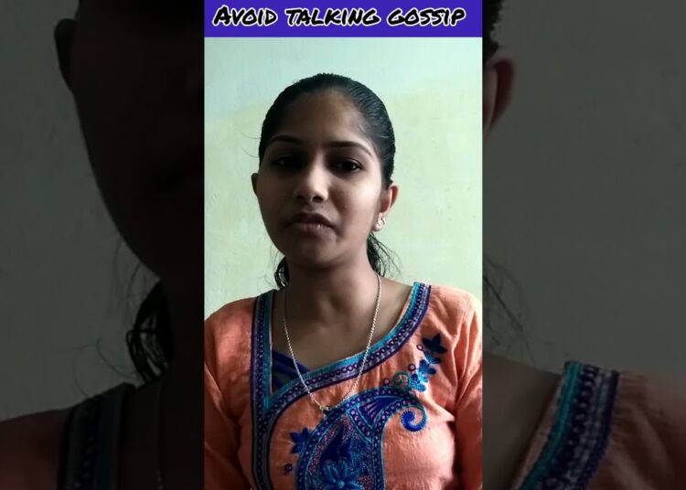 Avoid talking Gossip |Kalaiselvi Subramani| #shorts