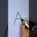 Drawing with A #abcddrawing #abcd #shorts #art #ladybug #insects #easydrawing