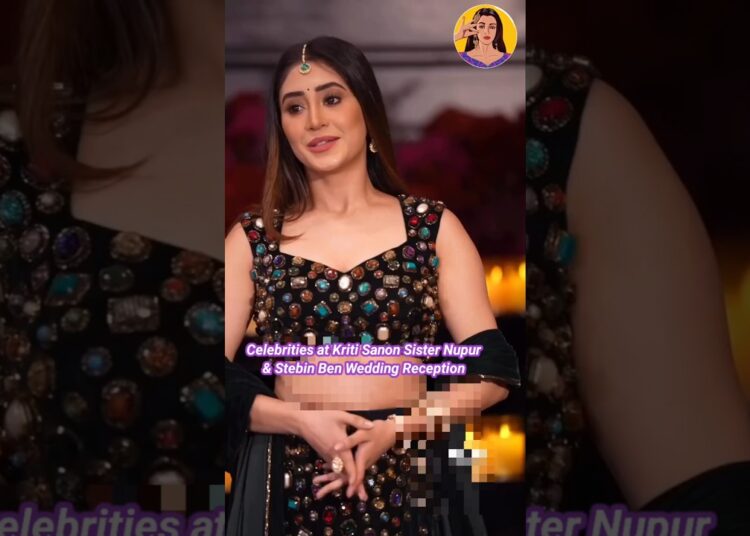 Celebrities at Kriti Sanon Sister Nupur & Stebin Ben Wedding Reception #bollywood #kritisanon