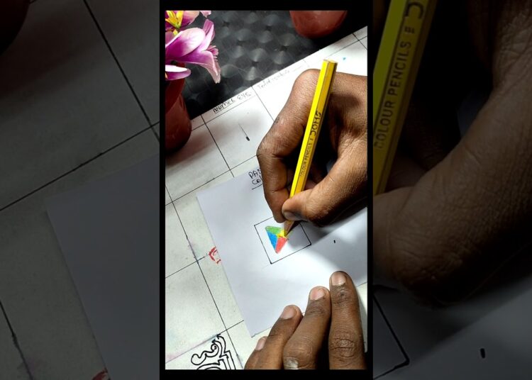 Pancile colour vs sketch colour art video 😱📸 #shortvideo #tranding #drawing #craft