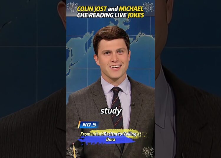 COLIN JOST and MICHAEL CHE READING LIVE JOKES #celebrity #funny