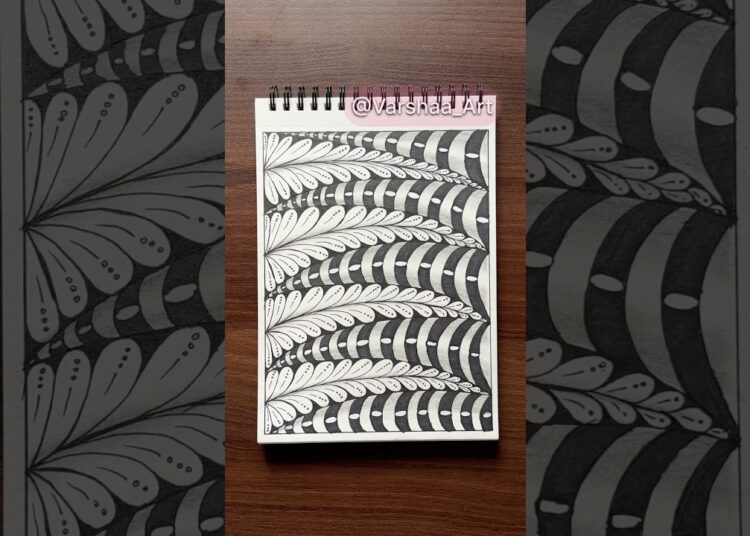 Day 131 – Easy Doodle Art Tutorial #doodle #doodleart #easy #drawing #art #zentangle #zen