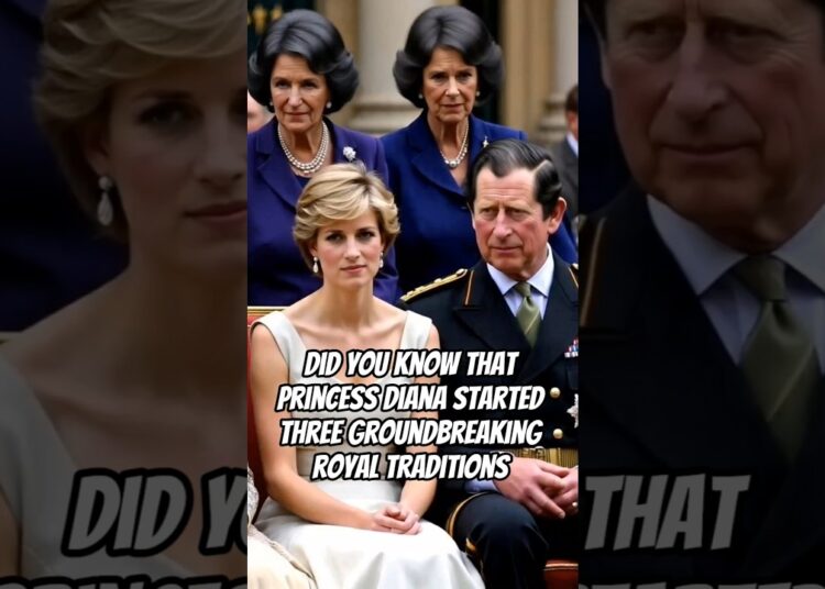 Did you know that Princess Diana started 3 groundbreaking royal traditions #diana #royal #charles