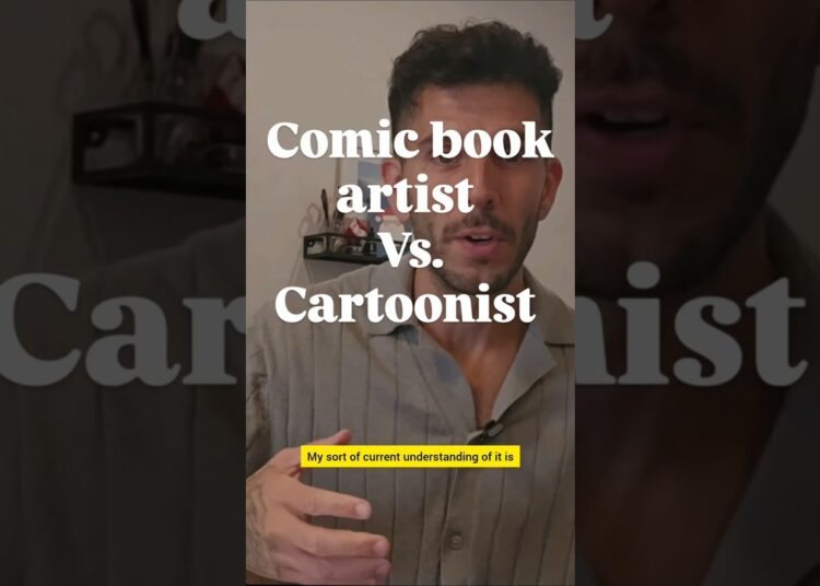 Comic book artist VS. Cartoonist