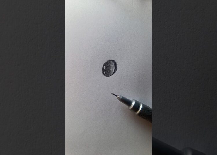 The Simple Secret to Drawing Crystal-Clear Water Droplets #art #drawing #foryou #shorts #howtodraw