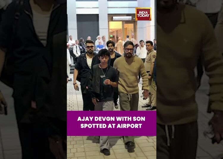Ajay Devgn Spotted at Airport with Son Yug Devgn: Celebrity Sightings & Family Travel Moments