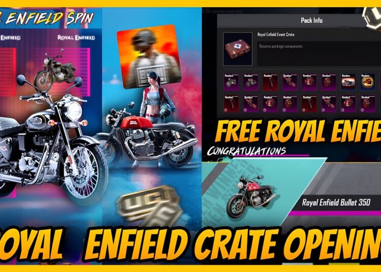 🔥BGMI ROYAL ENFIELD CRATE OPENING l FREE ROYAL ENFIELD TRICK l PEAKY BLINDERS CRATE OPENING