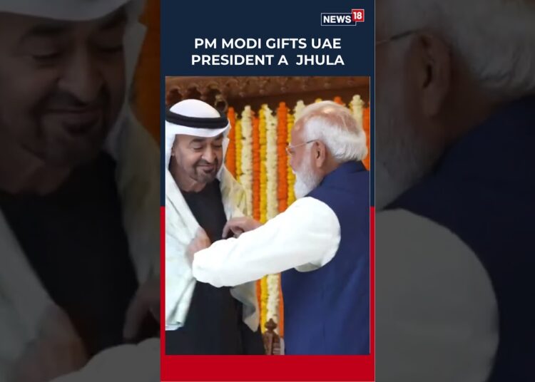 PM Modi Gifts UAE President a Royal Wooden Jhula from Gujarat, Showcasing India’s Cultural Heritage