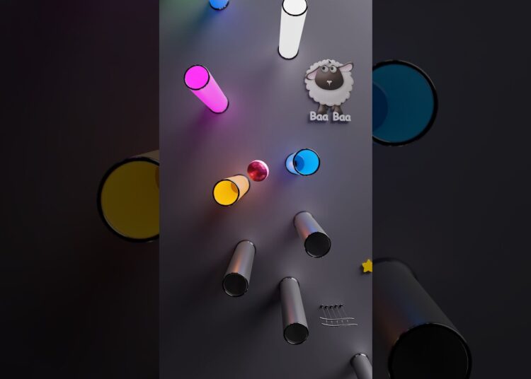 baa baa black sheep -B1- Music Marble #marblemusic #marblasmr