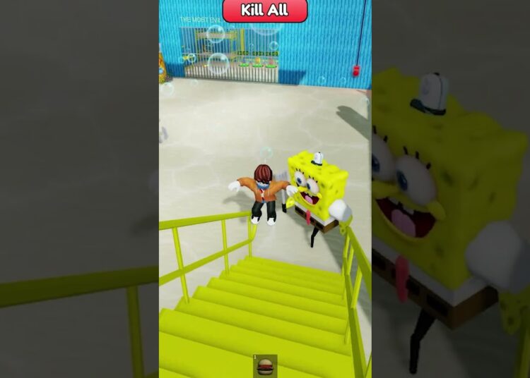 Royal plays SQUAREPANTS BARRY’S PRISON RUN #roblox #shorts