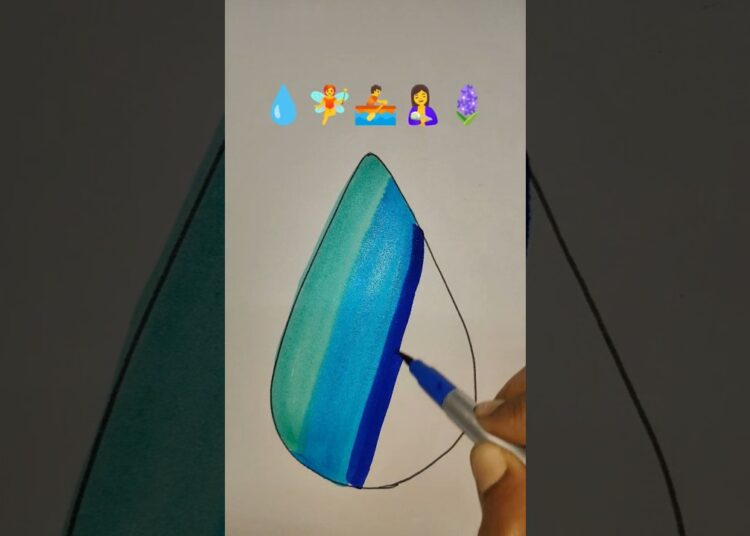 Satisfying creative art 💧🧚🚣🤱🪻#shorts #creativeartemoji #trending #viral #art #artproject