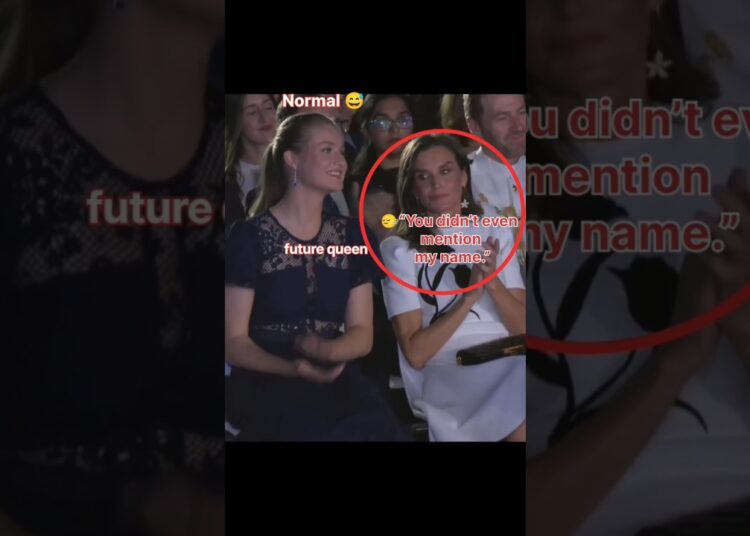 ☄️But queen letizia’s upset reaction🙂‍↔️/Royal family of spain#royal#leonor_sofia#letizia#tranding