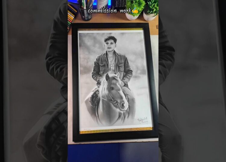 commission work framing #art #commission #artist