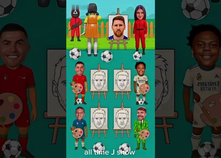 Lionel Messi had artist #squidgame #mrbeast #cristianoronaldo #shorts