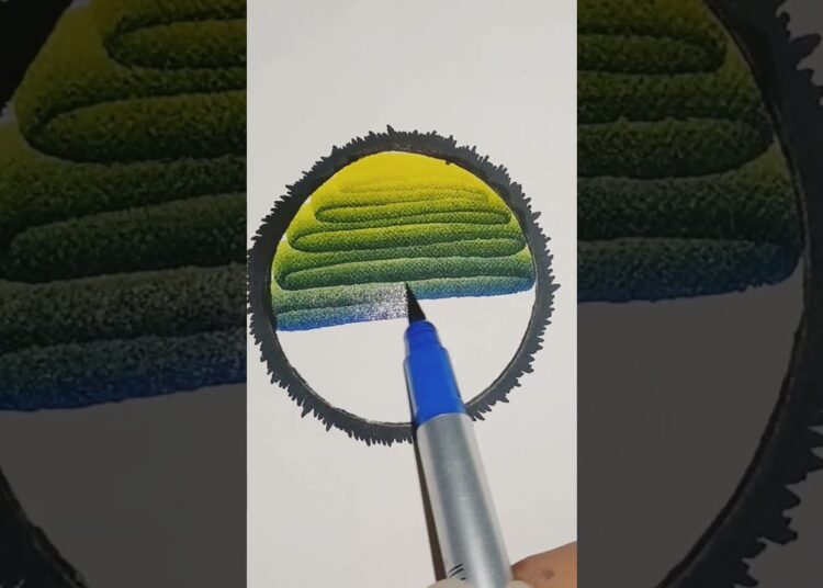 Send This to an Artist 🎨 | Satisfying Marker Colour Blend #shorts