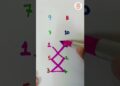 🌈1️⃣🔟 ||#art #complementarycolors #numbergame #maths #colorconcept #numberpuzzle