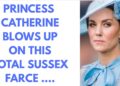 PRINCESS CATHERINE BLOWS UP ON SUSSEXES ..LATEST #royal #britishroyalfamily #meghan
