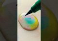 colour mixing in one drop 💧🔥#shortsfeed #satisfying #art