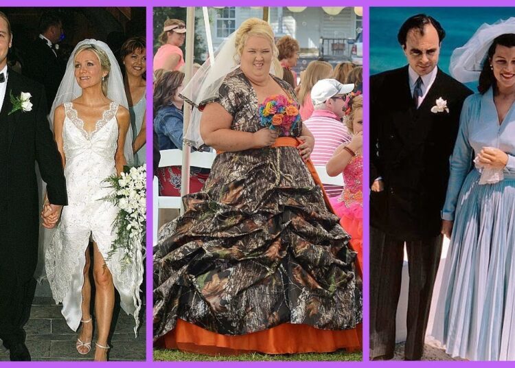 Top 10 Worst Wedding Dresses Worn by Celebrities! Part – 5