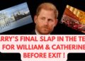 HARRY’S SLAP IN THE TEETH AGAINST WILLIAM & ROYALS #royal #meghan #princeharry