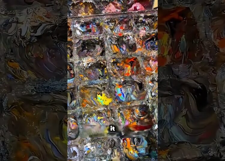 This chaotic painting will shock you #artist #shorts