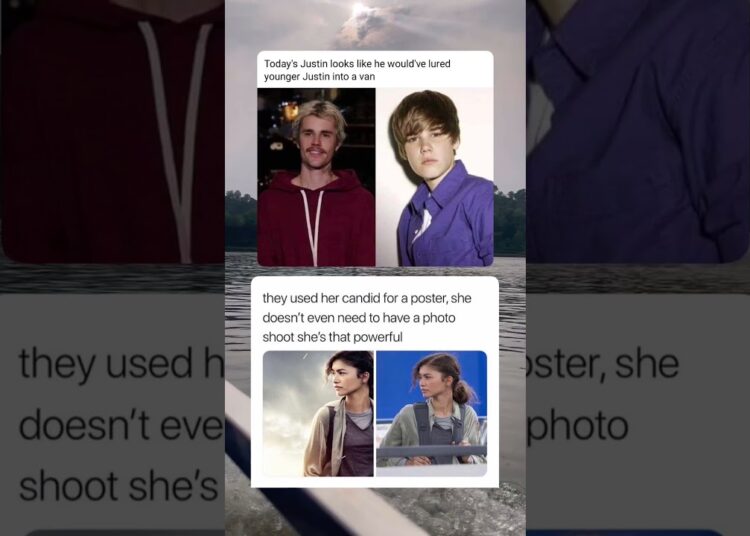 Justin beiber THEN VS NOW🤯#zendaya #funny #popculture #gossip #gossipusa  #justinbieber