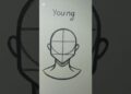 Kids to old Head drawing #howtodraw#art #drawing #artist #shorts