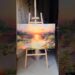 Sunrise Abstract Painting 🪷😍✨️#acrylicscenery #acrylicpainting #canvaspainting #painting #artist