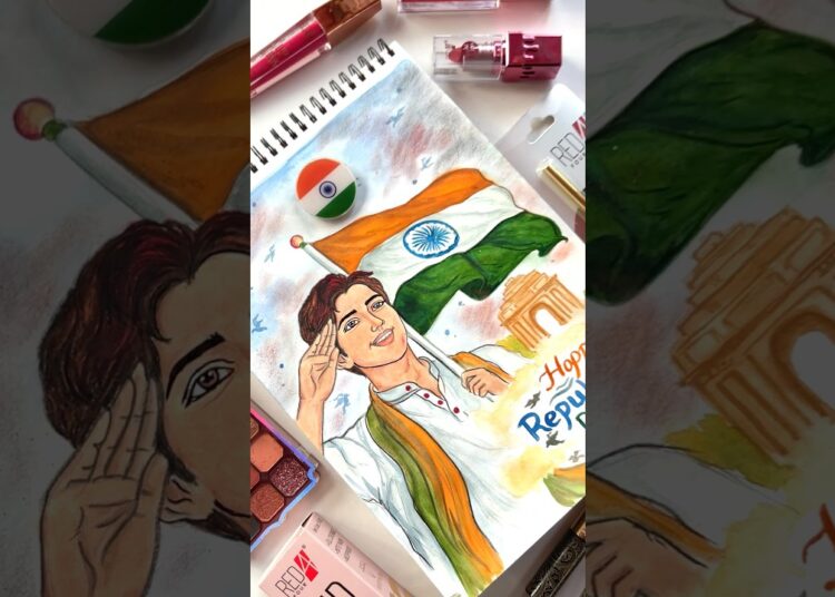 Happy Republic Day 🇮🇳✨#art #shorts #india #republicday #viral #youtubeshorts #ytshorts