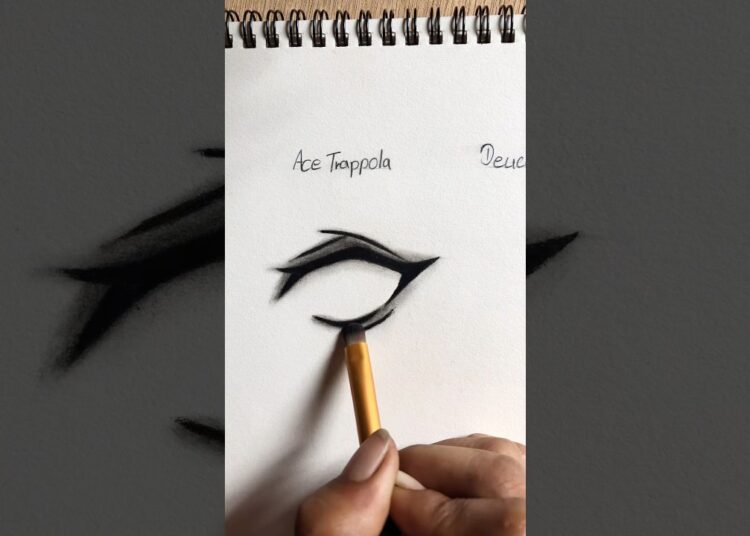 Ace Trappola to Riddle Roschearts , eyes drawing. #howtodraw #art #drawing #artist #shorts