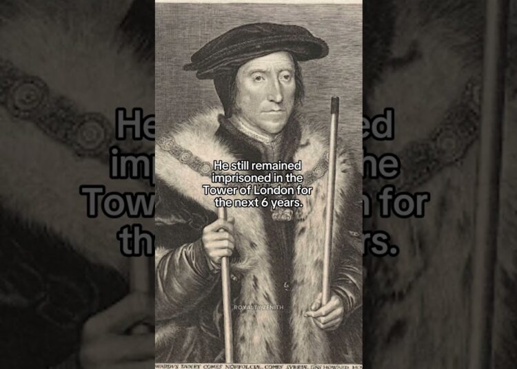 Thomas Howard dodged a cannonball #history #tudor #viral #shorts #royal #royalty #king #queen