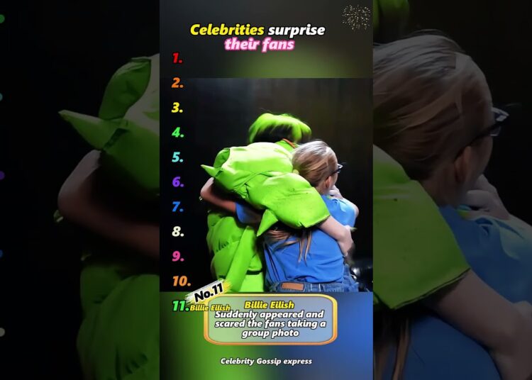 Celebrities surprise their fans.#celebrity #surprise #fanmoment #viral #fypシ #funny #usa