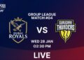 Live | Dubai Royals VS Gurugram Thunders | Match 4 | World Legends T20 Pro League | ZL1