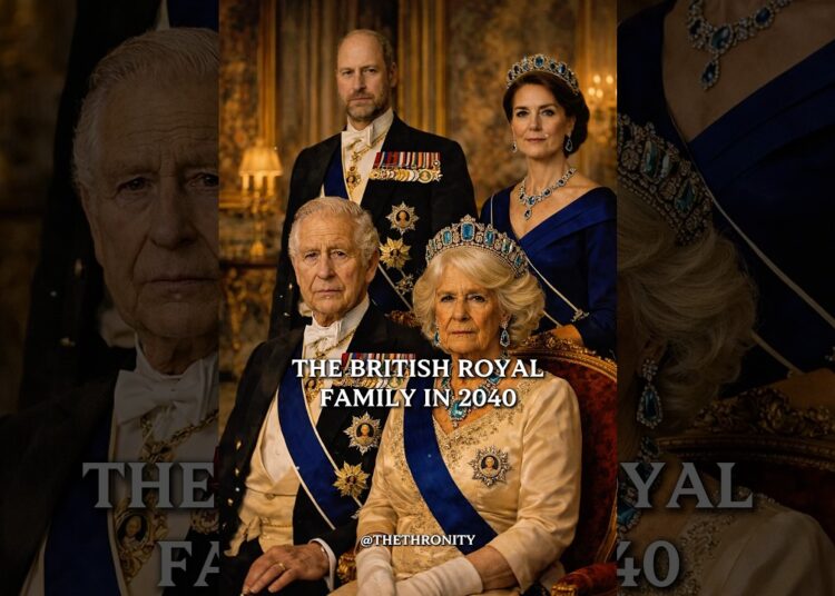 The British Royal Family in 2040 👑 #royalfamily #princesscatherine #princewilliam #kingcharles