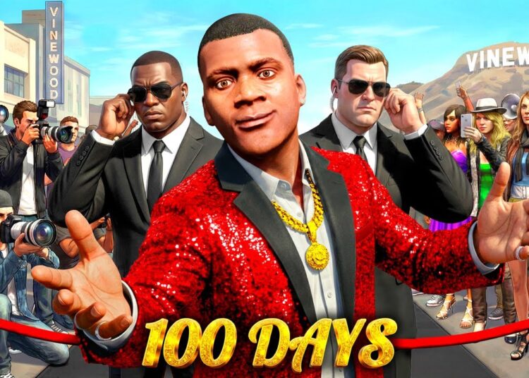 I Spent 100 DAYS as a CELEBRITY in GTA 5!