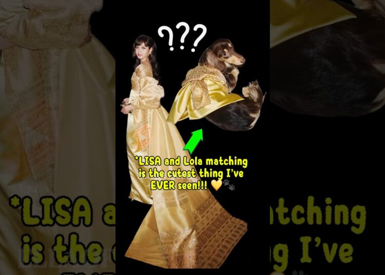 LISA AND LOLA’S MATCHING ROYALTY OUTFITS! 😍 #lisa #lalisa #lisamanoban