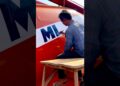 Talented STREET Artist Creates Amazing Paint Art letters  on Tanker Truck #viral #art #shorts