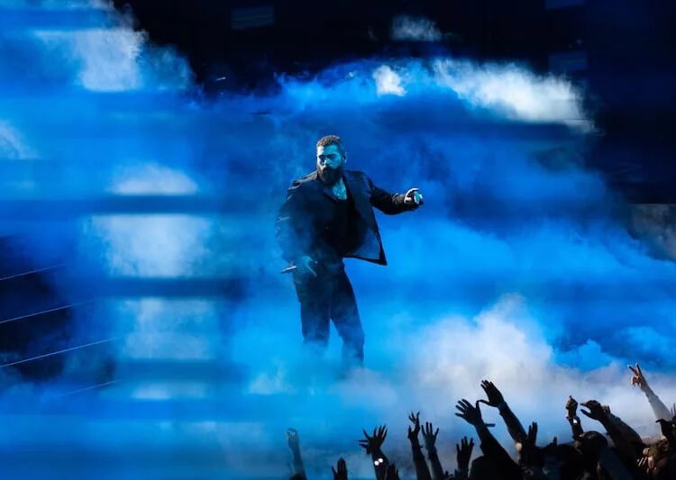 Post Malone performs during the NBA All-Star Game at Vivint Arena in Salt Lake City on Sunday, Feb. 19, 2023. | Ryan Sun, Deseret News